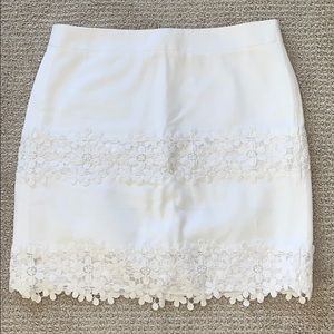 J. Crew White Skirt